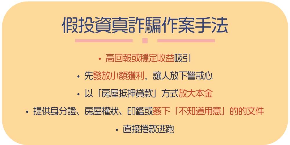 假投資真詐騙