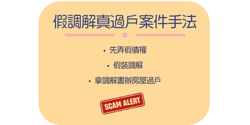假調解真過戶
