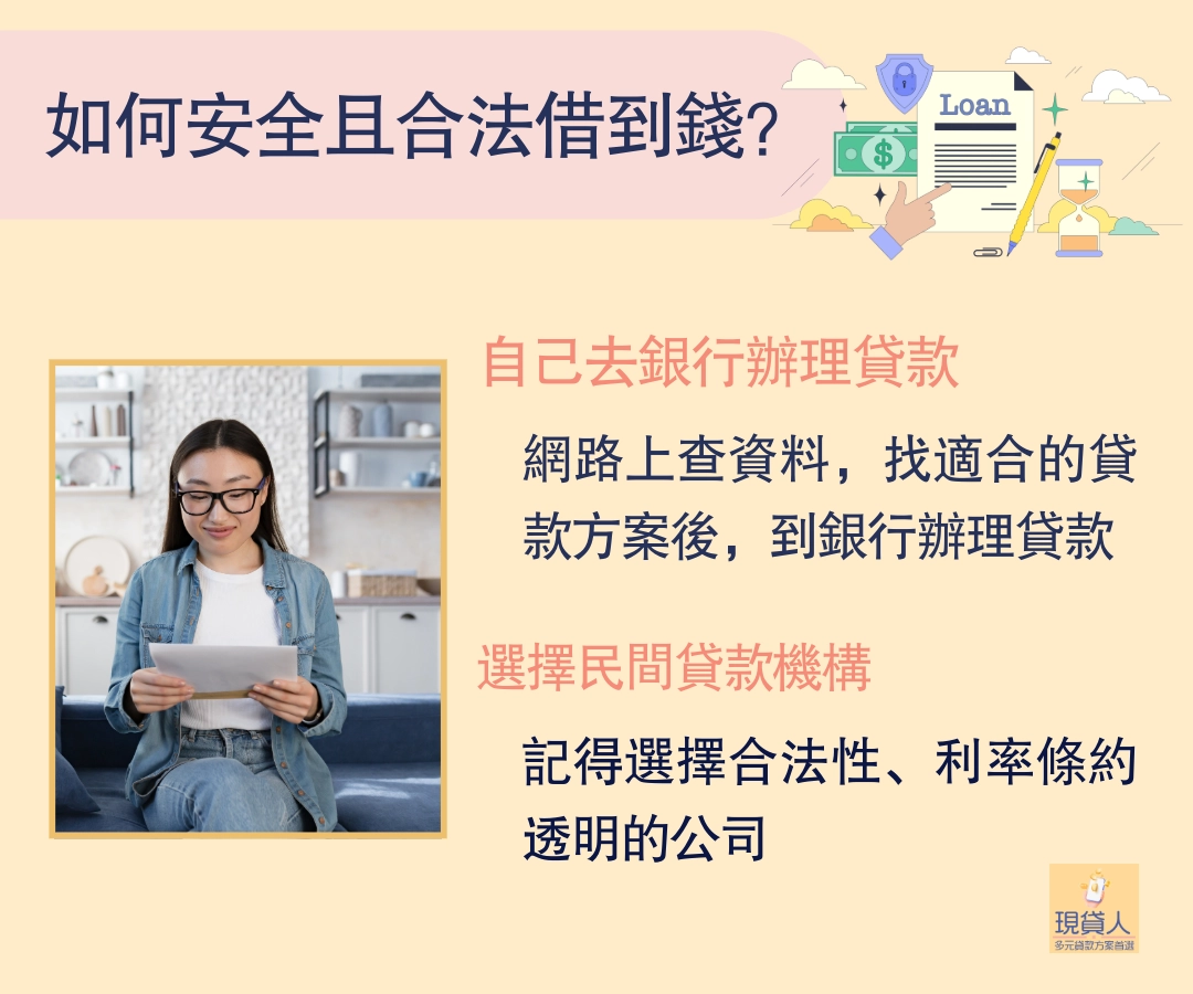 如何安全且合法借到錢？