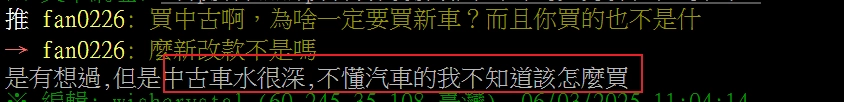 買二手車貸款 PTT