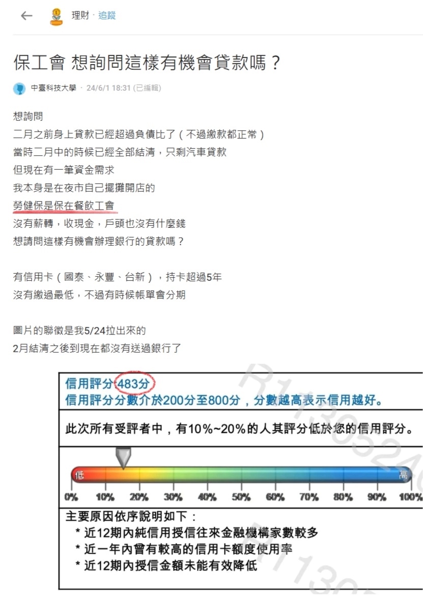 職業工會貸款dcard 上勞工真實案例